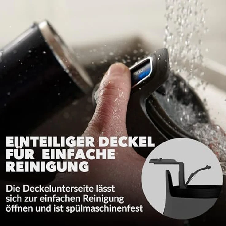 Contigo Thermobecher West Loop Autoseal, Edelstahl Isolierbecher, Kaffebecher to go, auslaufsicher, spülmaschinenfester Deckel BPA-frei, 470 ml , Red , 470 ml – Bild 6