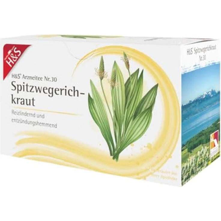 H&S Spitzwegerichkraut Filterbeutel, Arzneikräutertee leicht bitter, 20 x 1,5 g – Bild 3