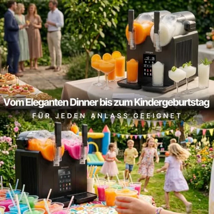 Seeger SuperSlush Twin, Slush-Eismaschine mit 2 separaten 2-Liter-Behältern und InstantFreeze-Technologie – Bild 5
