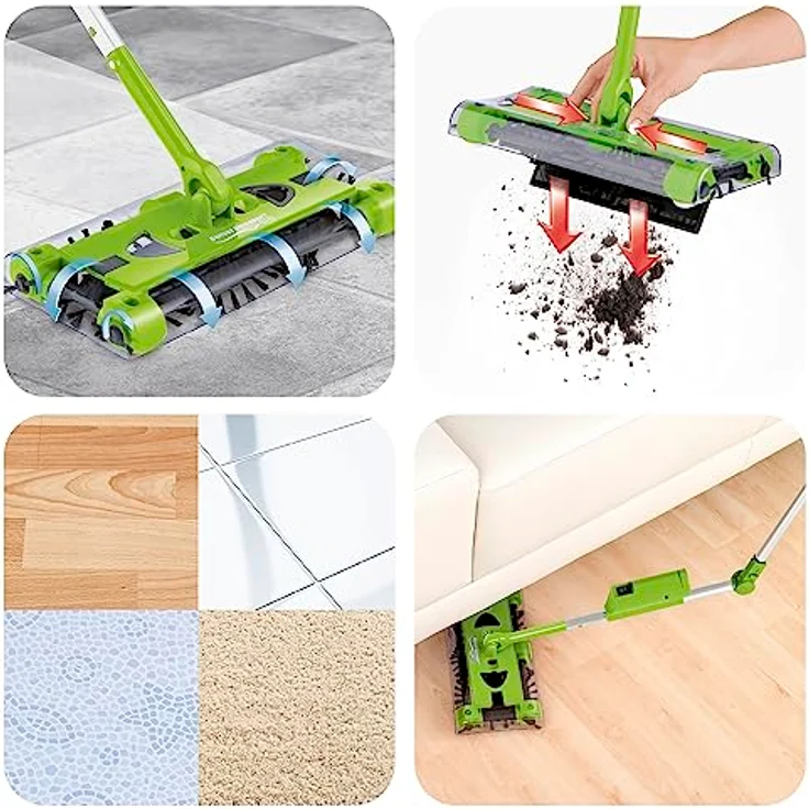 in-trading Handelsgesellschaft mbH Akku-Besen Swivel Sweeper G2 - kabellos und wiederaufladbar - limegreen – Bild 4