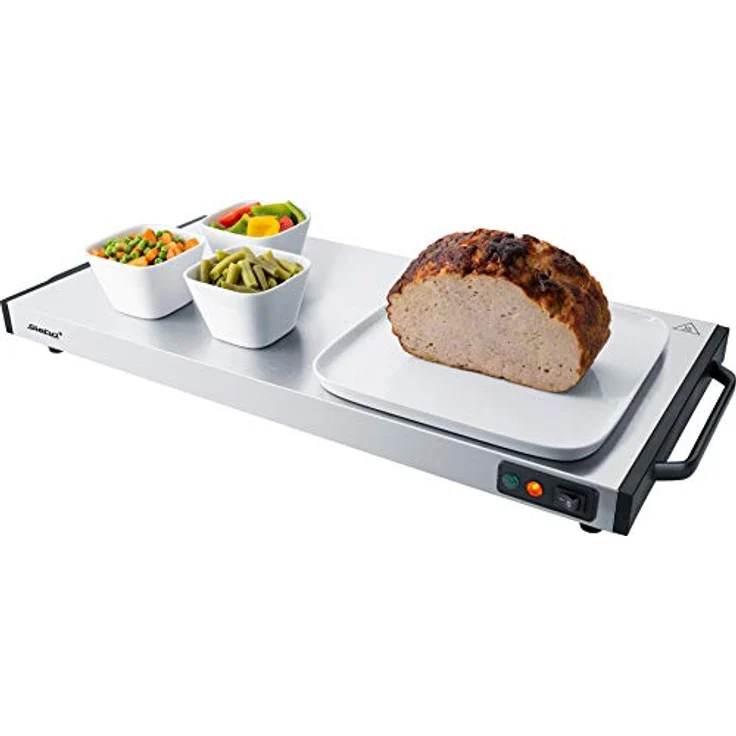 Steba Warmhalteplatte-Wärmespeicherplatte WP 130, Warmhaltefläche 60 x 30 cm, sehr kurze Aufheizzeit von max. 10 Min., auch mobil (stromlos) einsetzbar, mindestens 60 Min. Wärmeabgabe – Bild 3