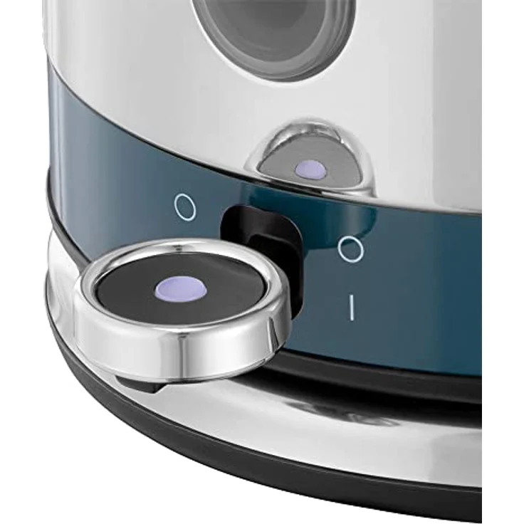 Russell Hobbs 26421-70 Distinctions Blue Wasserkocher, 1350 Watt, 1,5 Liter, Wasserstandsanzeige, Kalkfilter, kabellos, Schnellkochfunktion, blau, silber – Bild 9