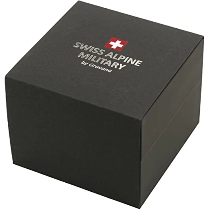 swiss alpine military Damen Uhr Analog Quarz 7767.1147SAM Edelstahl, schwarz mit Leuchtzeiger und Indexe – Bild 4