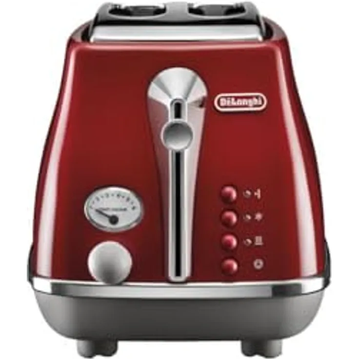 De'Longhi CTOC2103.R Icona Capitals 2-Schlitz-Toaster