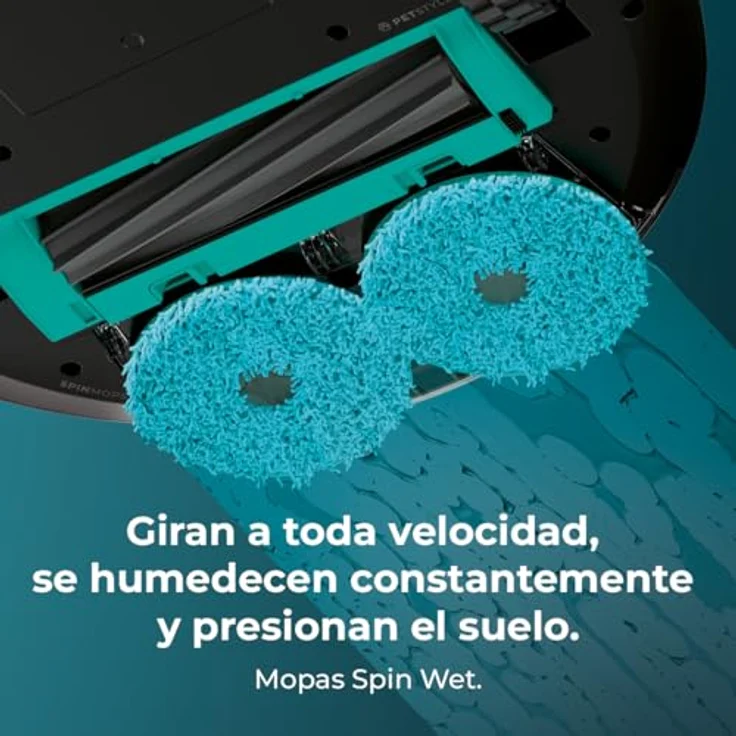 Cecotec Conga 9990 AI Spin Revolution, Saug- und Wischroboter mit 10.000 Pa Saugkraft, KI, Lasernavigation und selbstentleerender Absaugstation – Bild 9