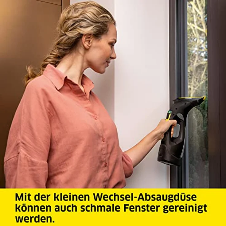 Kärcher WV 5 Plus N 'Black Edition' Fenstersauger, 35 min Akkubetrieb, breite und schmale Absaugdüse, Sprühflasche mit Mikrofaserbezug, 1.633-467.0 – Bild 3