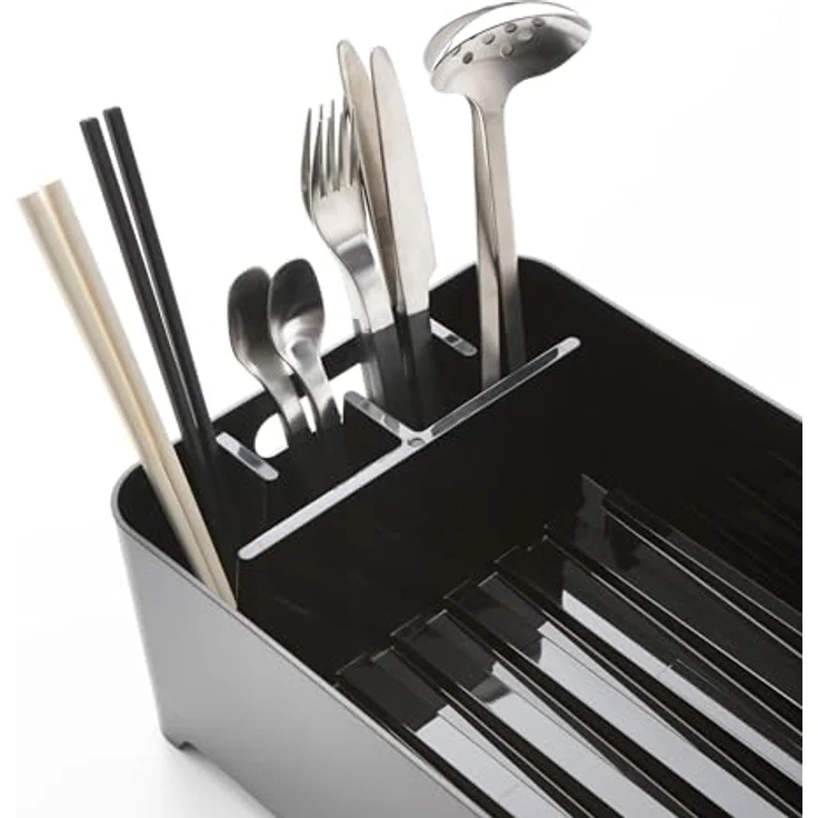 YAMAZAKI Drainer Abtropfgestell, Kunststoff, Schwarz, One Size – Bild 9