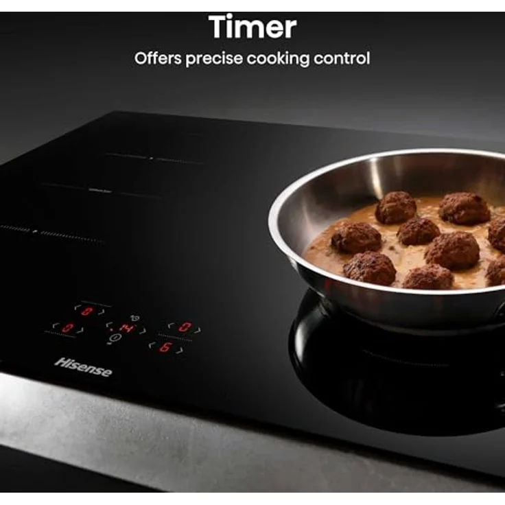 Hisense HI8421BSC Induktionskochfeld 80cm, 4 Zonen, ConnectZone, 2,3 kW Power Management, Timer - schwarz – Bild 6