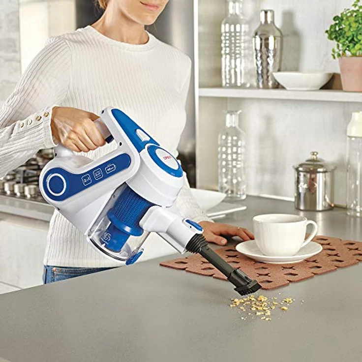 Polti Forzaspira Slim SR90B PBEU0116, Akkustaubsauger, Weiss-Blau – Bild 4