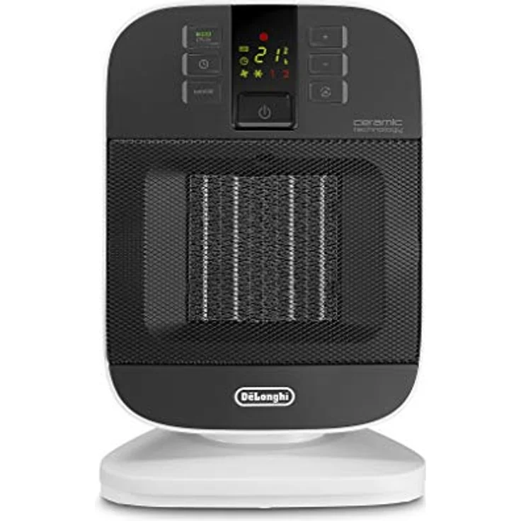 De Longhi hfx60 V20 Heizlüfter Ceramico senkrecht, weiß-schwarz, Heizlüfter – Bild 2