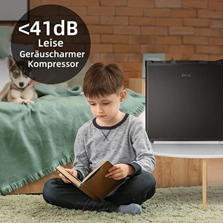 CHIQ 31L Mini Gefrierschrank, 4-Sterne-Gefrierfunktion, geräuschlos, umkehrbare Tür, bis -24°C, 12 Jahre Garantie auf den Kompressor, schwarz – Bild 5