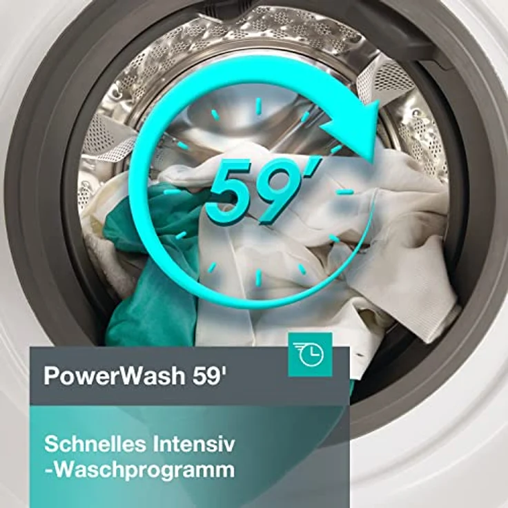 Gorenje WNEI86BPS, Waschmaschine, B, Fassungsvermögen 8 kg, Standgerät, Breite 60 cm – Bild 6