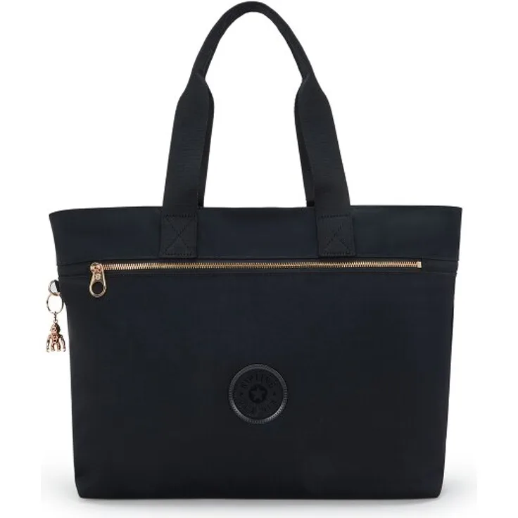 Kipling Charm Plus Colissa, Shopper Tasche mit Laptopfach, 48 cm, schwarz, 100% Polyamid