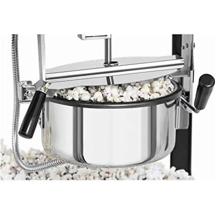 Royal Catering RCPS-BG1 Retro Popcornmaschine Popcornmaker Popcornautomat 1600 W 5 kg/h golden & schwarz – Bild 4