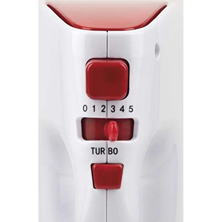 Girmi SB41 Elektrorührer, 400 W Handmixer mit 5 Geschwindigkeiten und Turbo-Funktion, Edelstahl-Rührer und Knethaken – Bild 5