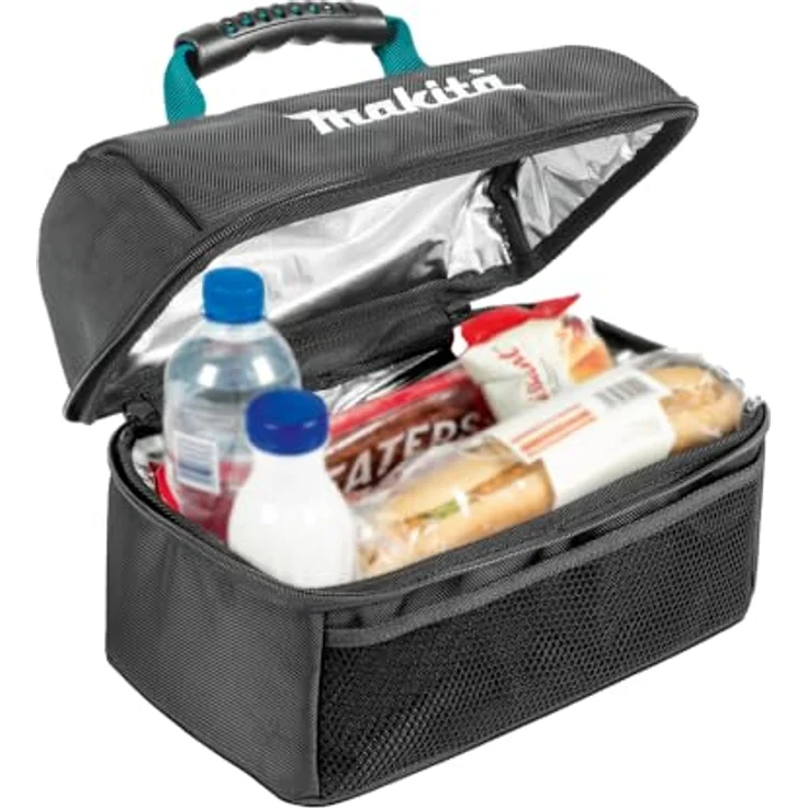 Makita Lunchbox E-15584, Isolierte Jausentasche mit 2-Wege-Reißverschluss, blau – Bild 2