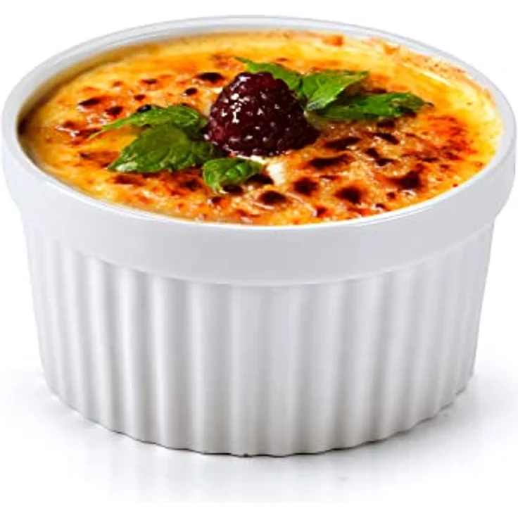 Dimono® Dessertschalen-Set, 8-teilig, 170 ml, ofenfest und gefrierschrankgeeignet, Keramik für Desserts, Muffins und Soufflés – Bild 3