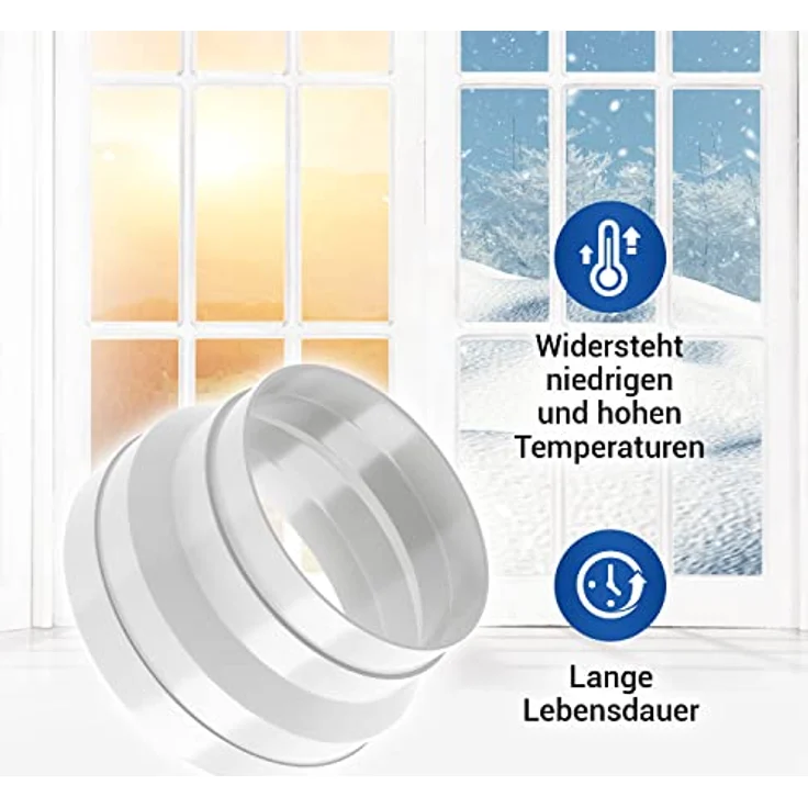 VIOKS Abluftschlauch Adapter 150mm - 125mm Reduzierstück für Abluftrohr Dunstabzugshaube, Abluftschlauch Verbinder für PVC Lüftungsschlauch 150mm – Bild 5