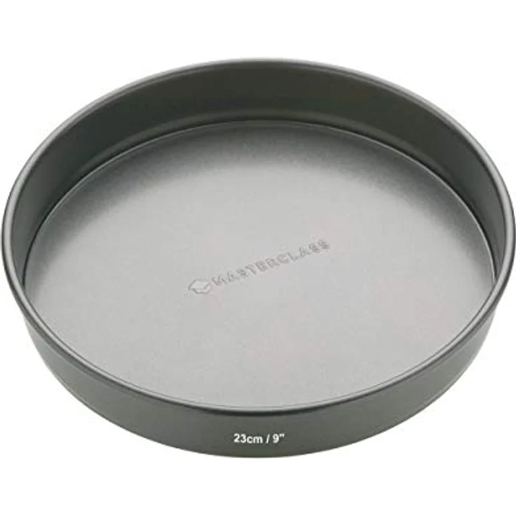 Master Class KCMCHB27 Backform für Tortenböden und Sandwiches mit losem Boden und Antihaftbeschichtung, 23 cm,Schwarz – Bild 2
