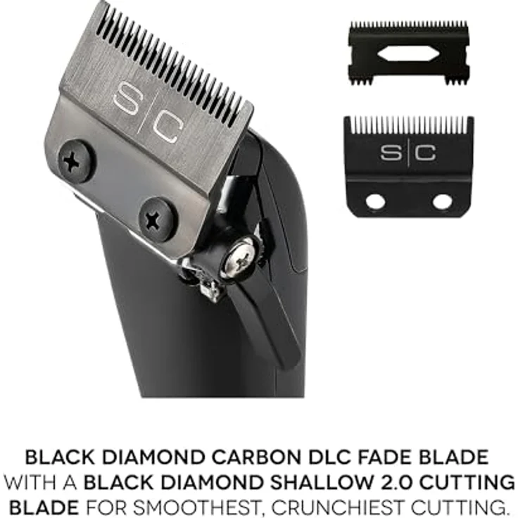 Stylecraft Instinct Clipper Metal by Gamma Più, Professioneller Herren-Haarschneider mit Vektormotor und Dynamischer Drehmomentsteuerung, 180 Min Autonomie, Schwarz, Rot, Weiß – Bild 4