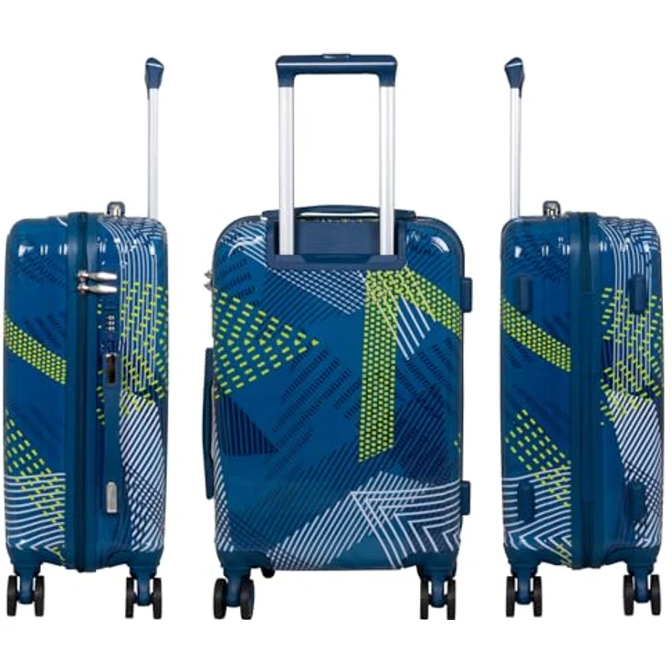 Trendyshop365 Trolley Koffer Ravenna, Polycarbonat, 4 Rollen, Print-Design, 3 Größen, 4 Farben, Zahlenschloss – Bild 2