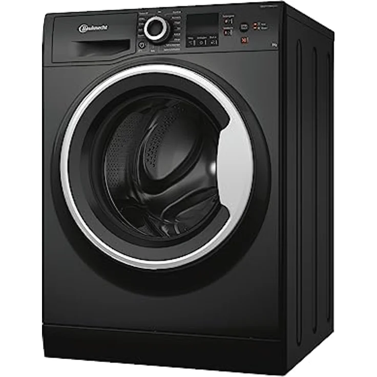 Bauknecht W8 S6300 A Waschmaschine Frontlader / 8kg / EEK A/Kurz 30 / Kurz 45 / Kraftvolle Fleckenentfernung/Anti-Allergie-Programm/Wolleprogramm/Schwarz/Langlebiger Inverter-Motor – Bild 2