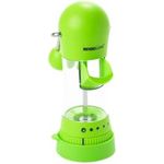 Kochblume Gewürzmühle mit Silikon-Auffangkappe | ergonomische Hebelfunktion | Keramikmahlwerk | 5 verschiedene Mahlgrade | Füllkappe und Silikonfuß | Farbe: limette