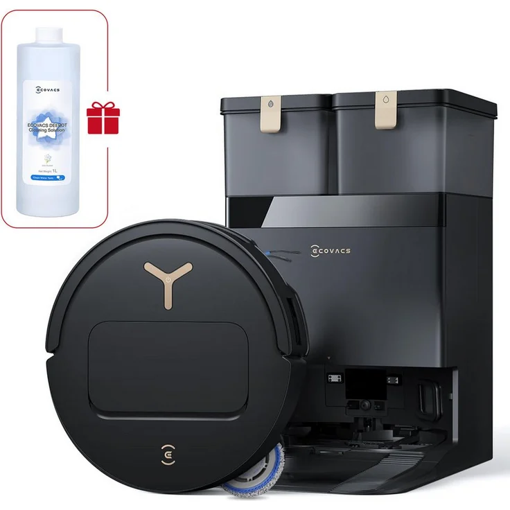 ECOVACS DEEBOT T50 Pro Omni Gen 3, Saugroboter mit 25000 Pa, AIVI 3D 3.0 und automatischer Wischpad-Reinigung bei 75°C