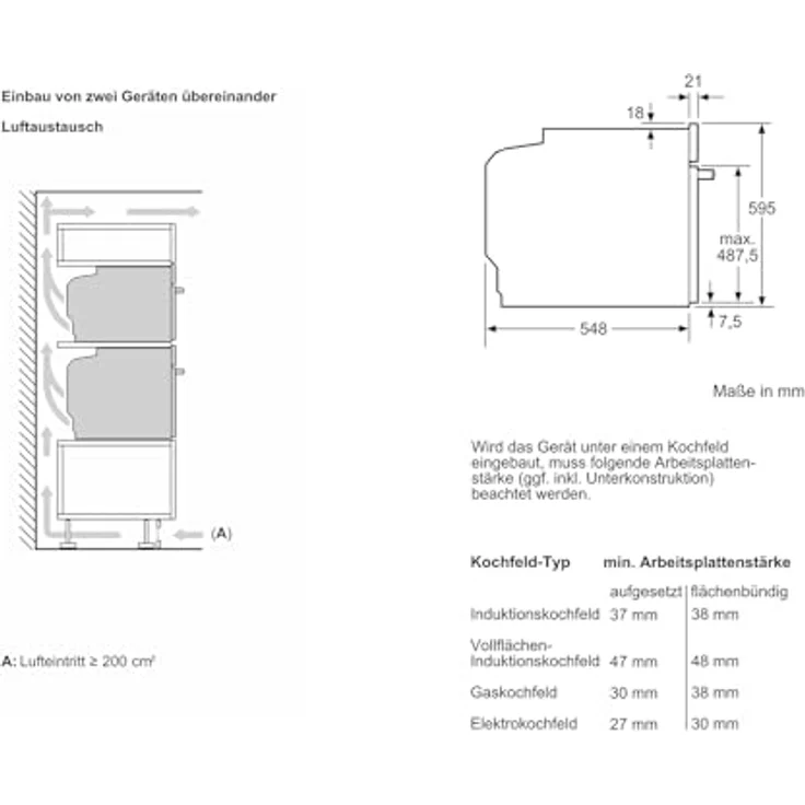 Neff N 70 B24CR71G0, Elektrischer Ofen in Graphite-Grey, 71 l, 3600 W, 15 Beheizungsarten, pyrolysefähig, Home Connect – Bild 8
