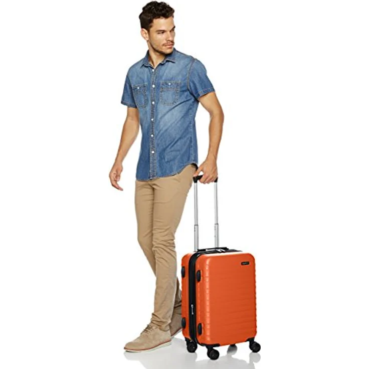 Amazon Basics Hartschalen - Koffer - 55 cm Handgepäckkoffer, Orange – Bild 2