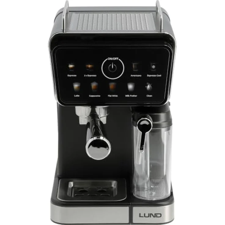 LUND Kaffeevollautomat 68502, 1350W, 9-in-1 mit automatischem Milchaufschäumer und 1,5 l Wassertank – Bild 4