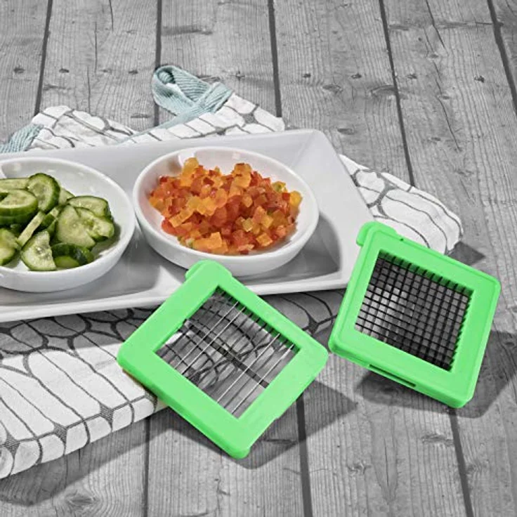 Genius Nicer Dicer Spicy, 5 Teile, Gemüseschneider, Grün – Bild 5
