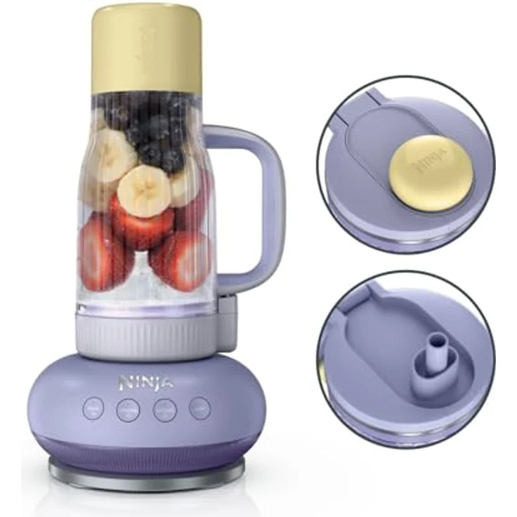 Ninja BlendBoss DB351EUPR, Standmixer mit 1100-Watt-Motor, tragbarem Becher und 3 Auto-Modi, Farbe Lavendel-Limonade – Bild 1