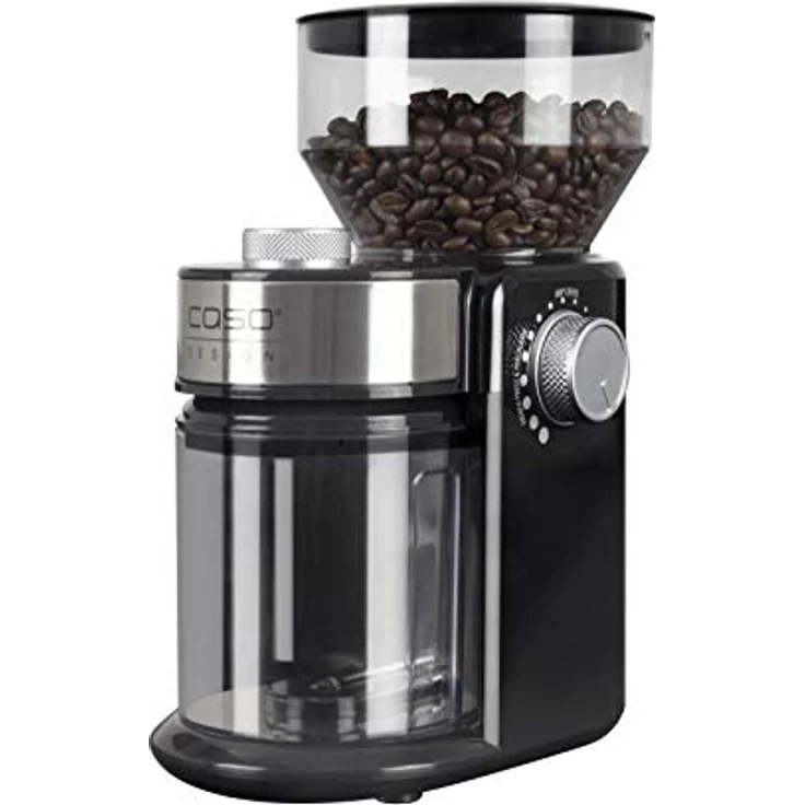 CASO Barista Crema - Elektrische Design- Kaffeemühle, Mahlgradeinstellungen von fein bis grob, aromaschonendes Mahlen durch professionelles Scheibenmahlwerk, leistungsstarker 150 Watt Motor – Bild 2