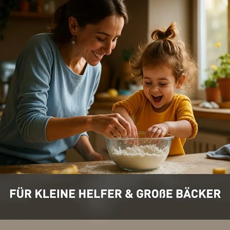 Heinrich's HKM 8080, Küchenmaschine 2500 W mit 8 L Edelstahl-Schüssel und 8 Geschwindigkeiten, Schwarz – Bild 8