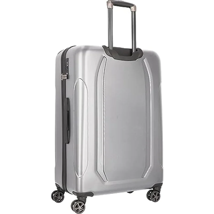 Bugatti Valencia Koffer & Trolley groß | Hergestellt aus ABS mit arretierbarer Griff, Kreuzpackgurt, 4 Rollen und einem TSA-Schloss | 51 cm x 30 cm x 77 cm – Bild 4
