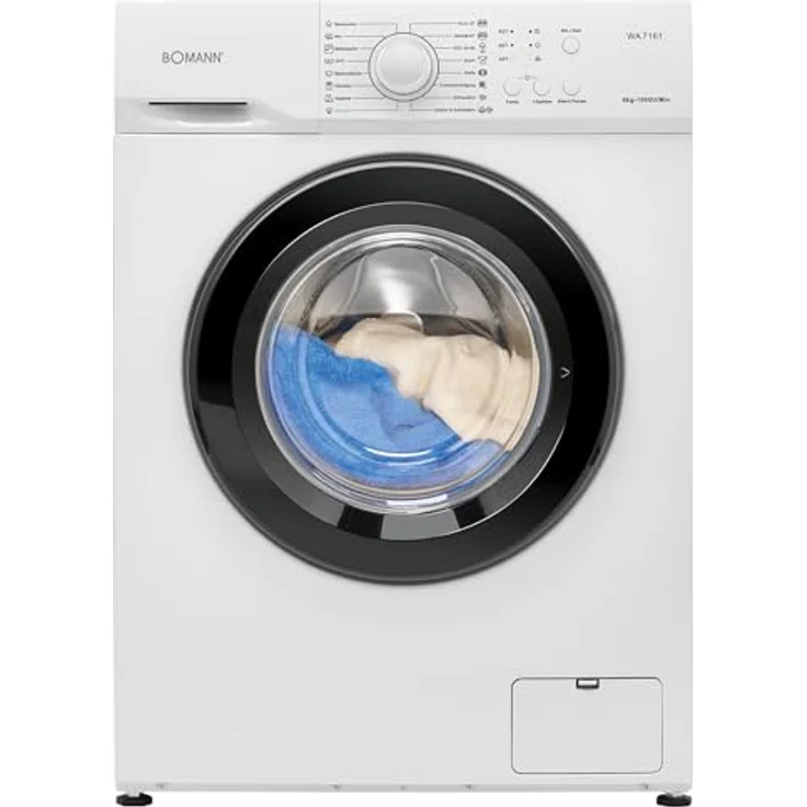 Bomann® Waschmaschine WA 7161, 6kg Fassungsvermögen, 1000 U/Min., 16 Waschprogramme, Edelstahl-Trommel, Energieeffizienzklasse A – Bild 9