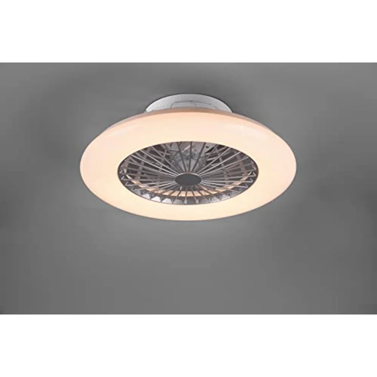 Reality Leuchten LED Deckenventilator, Sterneneffekt, Fernbedienung, STRALSUND – Bild 7