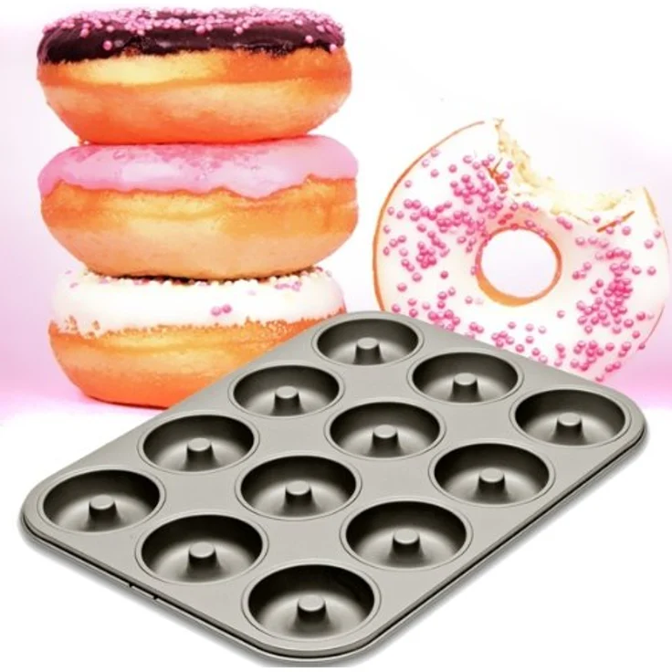 Städter 489141 Backform Motivbackform Kuchenform Donutform, Antihaft beschichtet, Silber – Bild 3