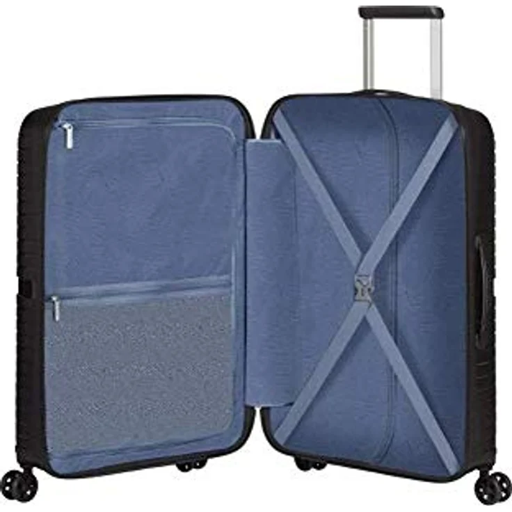American Tourister® Hartschalen-Trolley AIRCONIC 77, 4 Rollen, Reisekoffer Aufgabegepäck Koffer für Flugreisen TSA-Zahlenschloss, Onyx Black – Bild 5