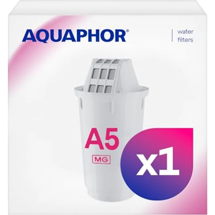 AQUAPHOR A5 Mg Pack 1 Wasserfilterkartusche, Kunststoff, weiß, 350 l – Bild 2