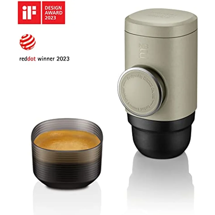 WACACO Minipresso NS2 Tragbare Espressomaschine, Neue Generation der Minipresso NS, Manuell betriebene Kaffeemaschine, Kompatibel mit Nespresso Original Kapseln und kompatiblen NS Kapseln – Bild 2