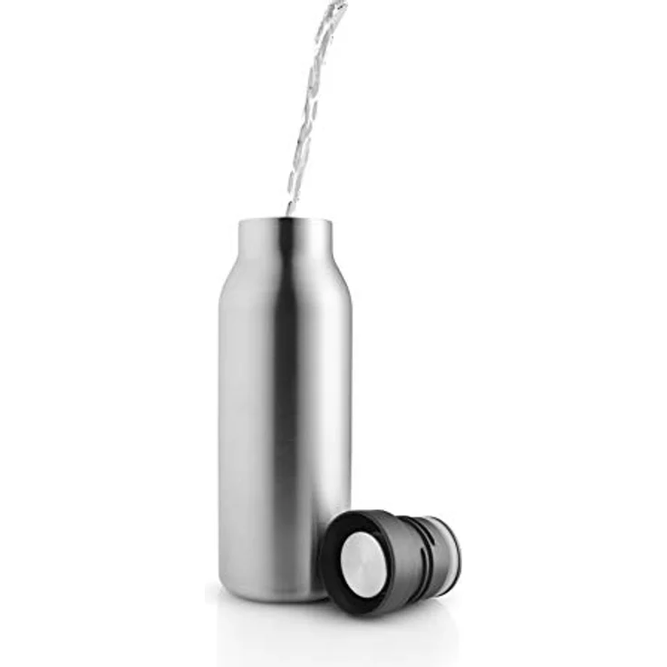 Eva Solo Urban Isolierflasche, 0.5 Liter, doppelwandig, steel/black, 100% dicht, spülmaschinengeeignet – Bild 9
