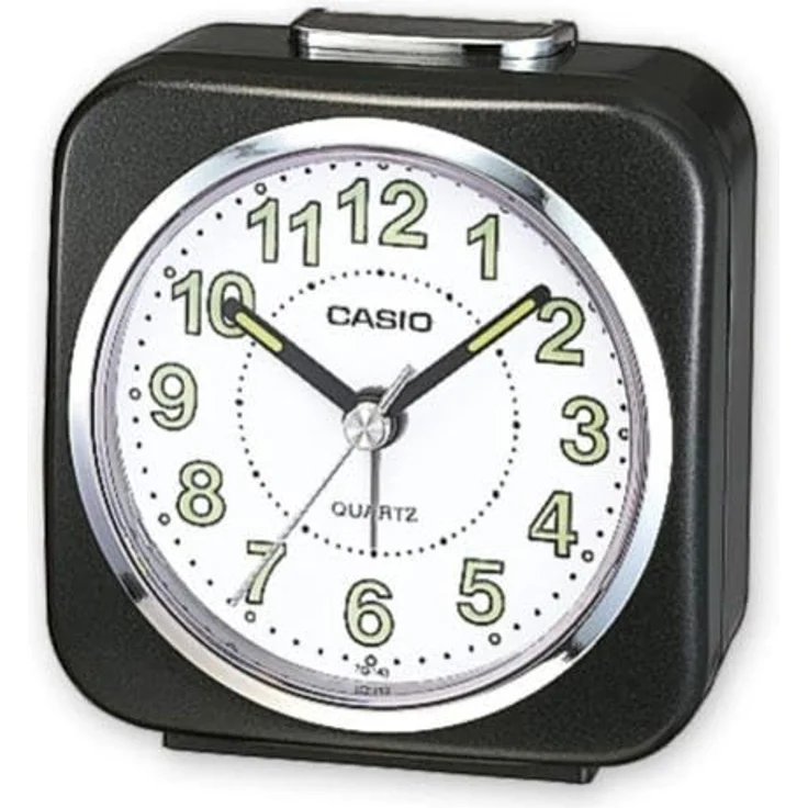 Casio Wecker TQ-143S-1EF, Schwarz, 76 mm Gehäusedurchmesser, kompakt 8x8 cm – Bild 4