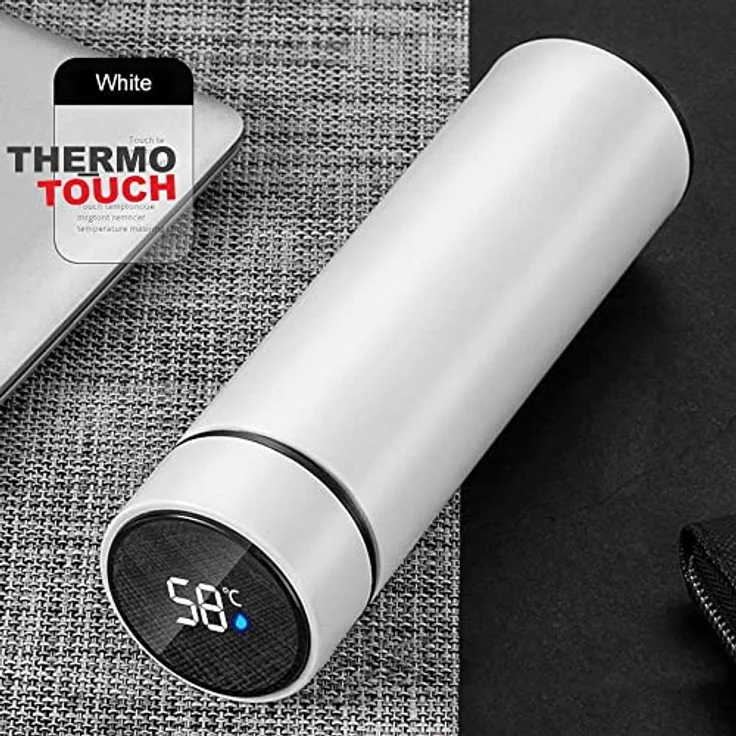 ThermoTouch Smarte Thermoskanne Edelstahl Thermosflasche Kaffeekanne Teekanne Isolierflasche LED Temperaturanzeige - Preisvergleich – Bild 4
