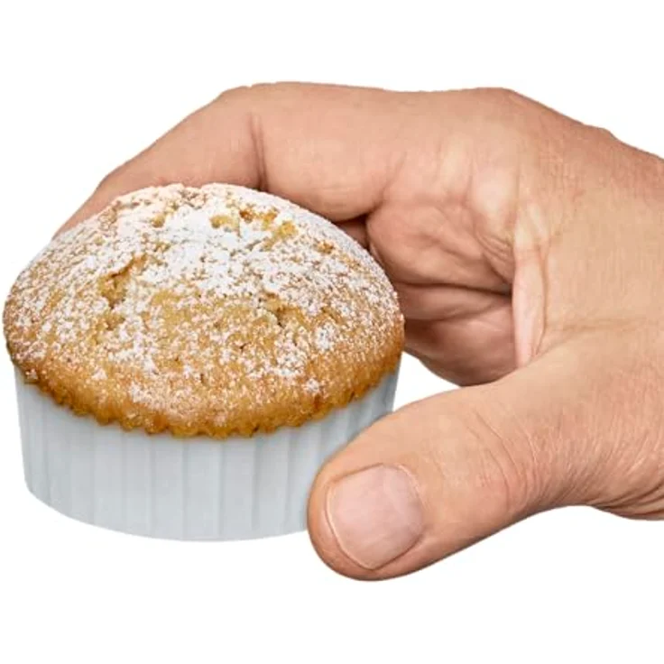 Kaiser Inspiration Muffin Förmchen Papier, 200 Stück, weiß, Ø 7 cm, fettdicht, ideal für süße und herzhafte Muffins – Bild 2