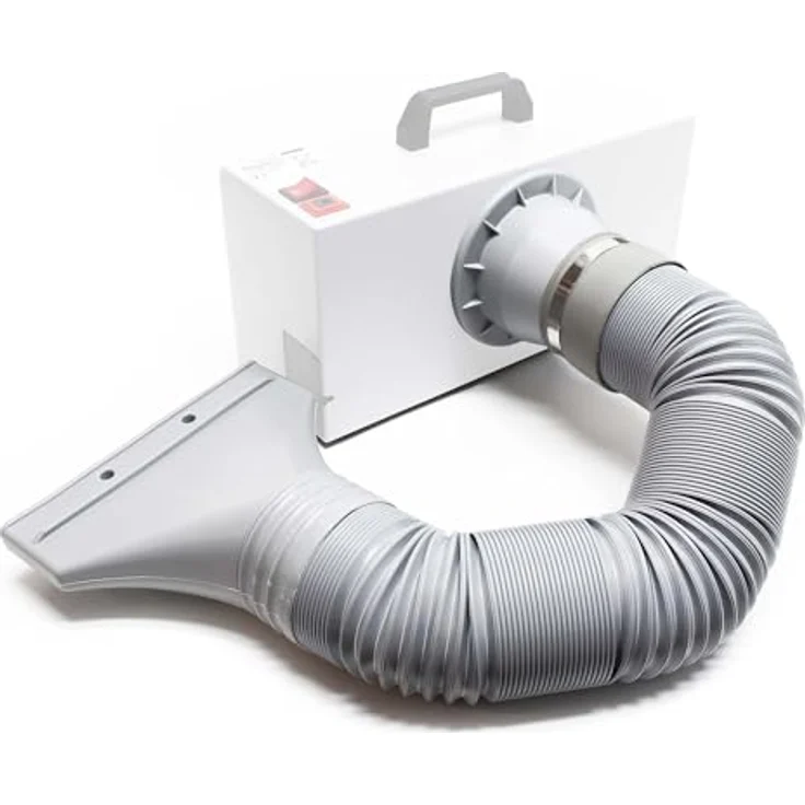 Wiltec Abluftschlauch 105 mm, variabler Schlauch 0,7-1,7 m für Klimageräte, Trockner und Dunstabzugshauben, flexible Installation – Bild 3