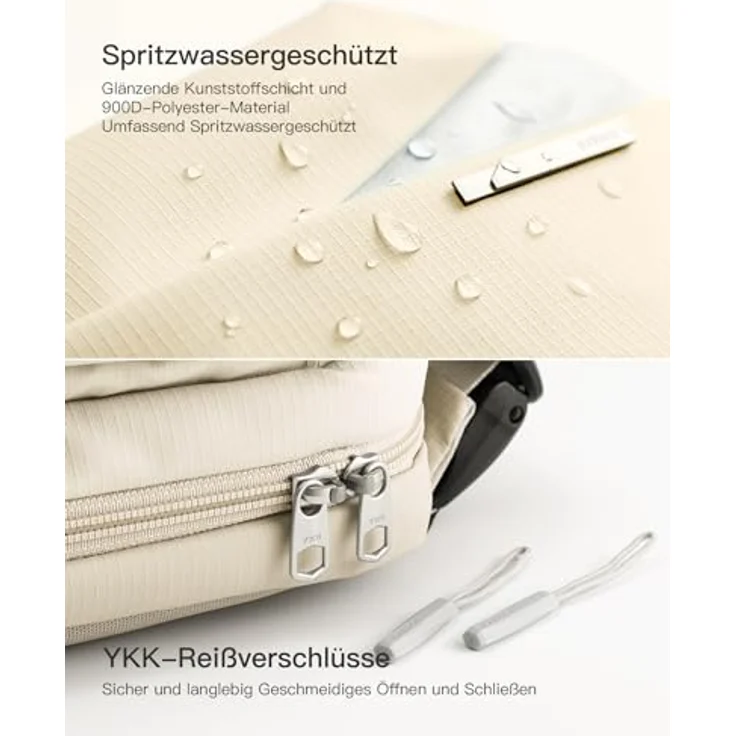 Inateck Sling Bag X, Wasserdicht Bauchtasche Herren Damen, Kompakt Chest Bag für Alltag Reise Wandern, Schwarz – Bild 3