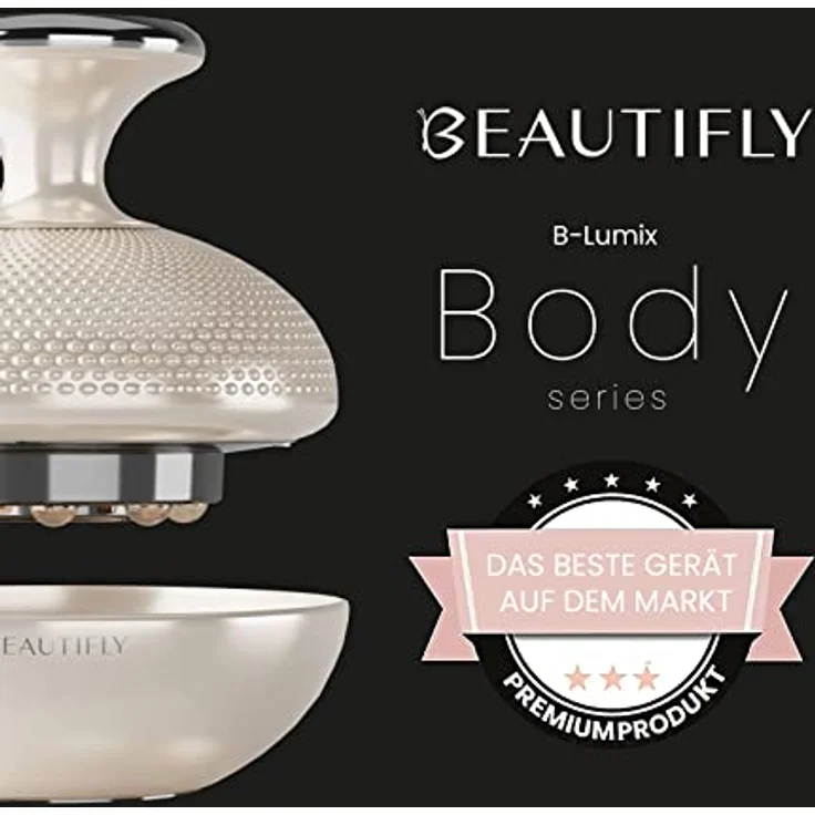 Beautifly B-Lumix Body, Körpermassagegerät mit 24-karätiger Goldbeschichtung, Elektrostimulation und Radiofrequenz – Bild 3