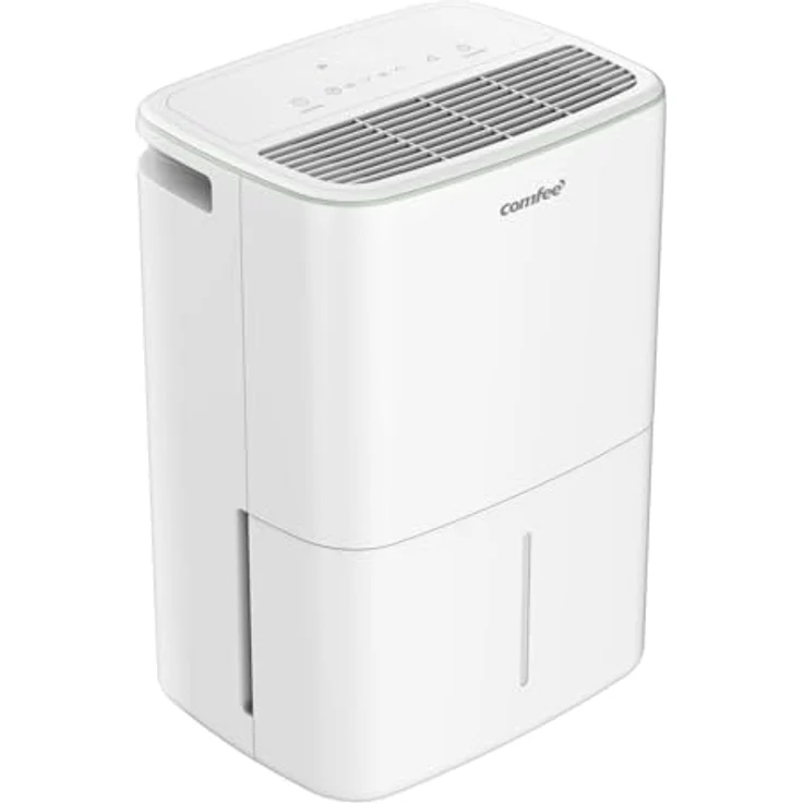 Comfee Luftentfeuchter 10 Liter/Tag, für Räume bis 16 m², automatische Abtauung, Kindersicherung, weiß – Bild 10